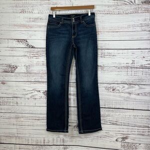 Nine West Annette Bootcut Rhinestone Detail Mid Rise Jeans